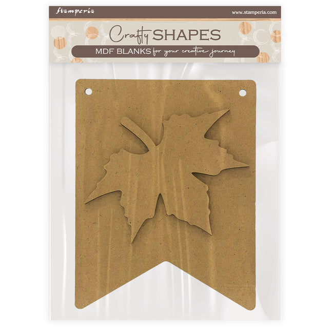 Crafty shapes: Whispering woods leaf