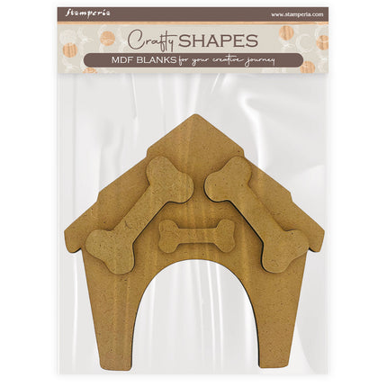 Crafty shapes: Furry Friends doghouse and bones
