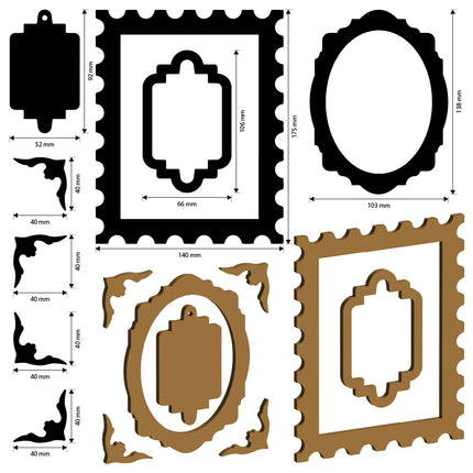 Crafty shapes: Quiet Days frames and plates