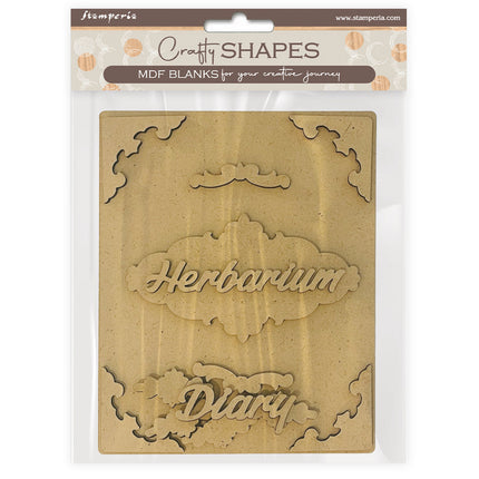 Crafty shapes: Herbarium Silvae diary cover