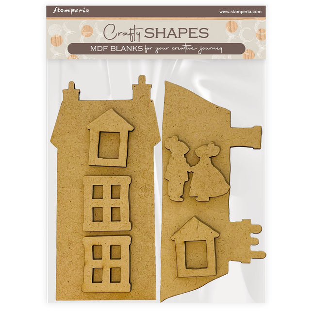 Crafty shapes: Family house and mice