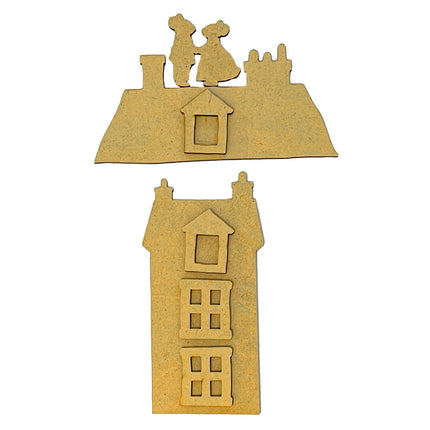 Crafty shapes: Family house and mice