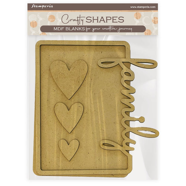 Crafty shapes: Family plate family hearts