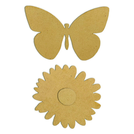 Crafty shapes: Daisy Art daisy and butterfly