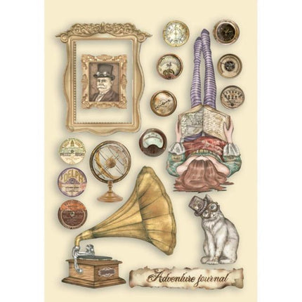 Colored Wooden shape A5 - Lady Vagabond Lifestyle cat