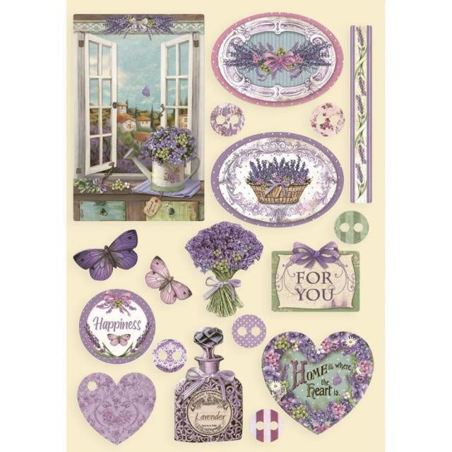 Colored Wooden shape A5 - Provence