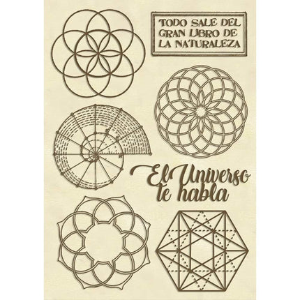 Wooden shape A6 - Forest sacred geometry