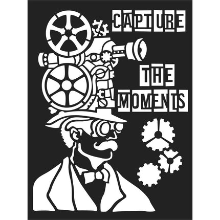 Thick stencil cm. 15x20 Capture the moment