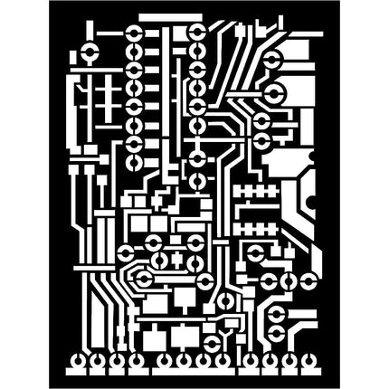 Thick stencil cm. 15x20  - Circuit board