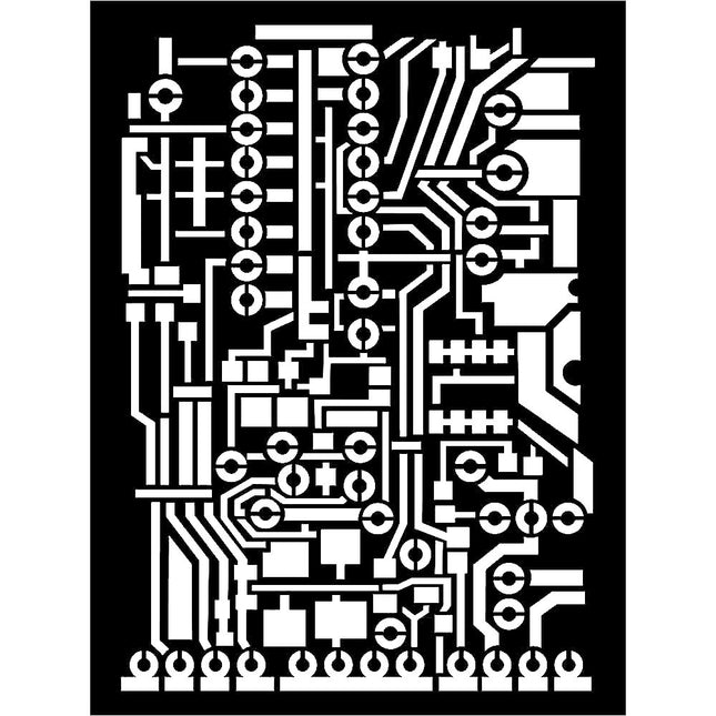 Thick stencil cm. 15x20  - Circuit board