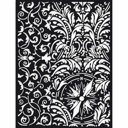 Thick Stencil cm 15X20 Sir Vagabond wallpaper and compass