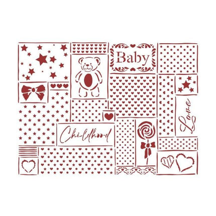 Stencil D cm 20x15 -  DayDream patchwork