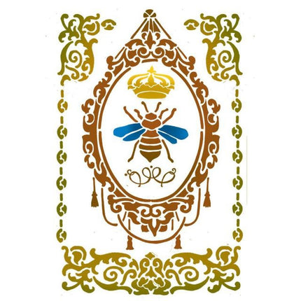 Stencil G cm. 21x29,7 Queen Bee