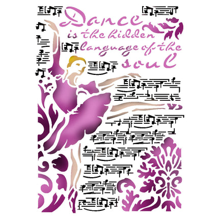 Stencil G cm. 21x29,7 Dance