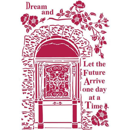 Stencil G cm 21x29,7 Lady Vagabond dream