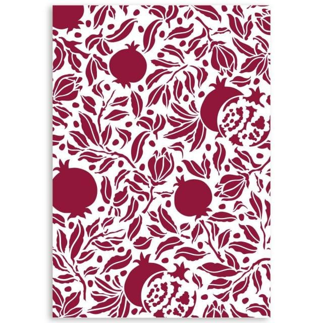 Stencil G cm 21x29,7 - Casa Granada pomegranades texture