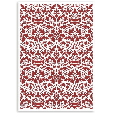 Stencil G cm 21x29,7 - Casa Granada wallpaper pattern