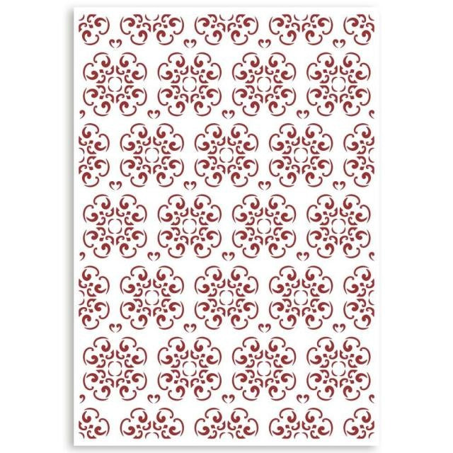 Stencil G cm 21x29,7 - Casa Granada wallpaper tiles