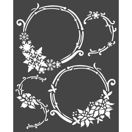 Thick stencil cm. 20x25 Garlands