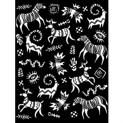 Thick stencil cm 20X25 - Savana grafiti