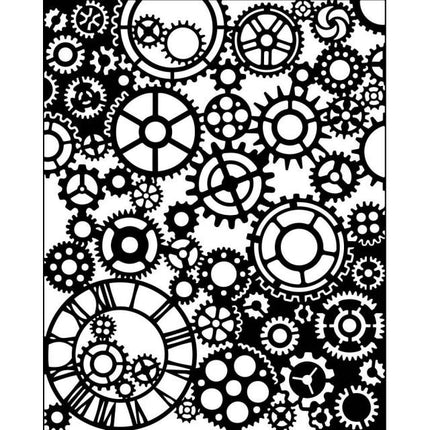 Thick stencil cm 20X25 - Magic Forest mechanisms