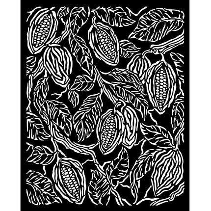 Thick stencil cm 20X25 - Coffee and Chocolate coffee texture