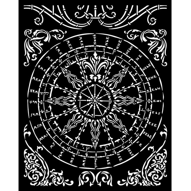 Thick stencil cm 20X25 - Sir Vagabond in Fantasy World round