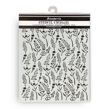 Thick stencil cm 20X25 - Lavender pattern