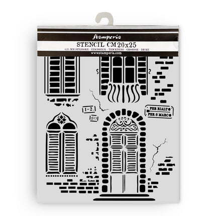 Thick stencil cm 20X25 - Venice City of Art windows