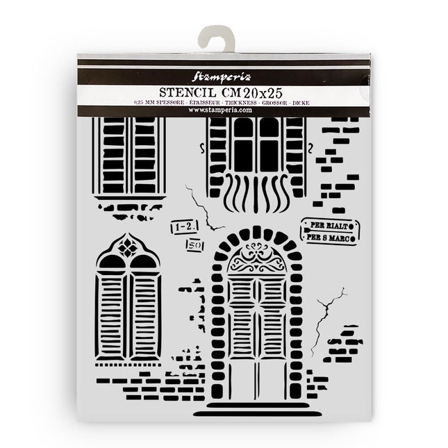 Thick stencil cm 20X25 - Venice City of Art windows