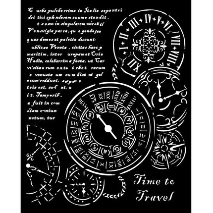 Thick stencil cm 20X25 - Venice City of Art Time to travel