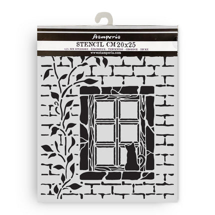 Thick stencil cm 20X25 - Herbarium Silvae country window