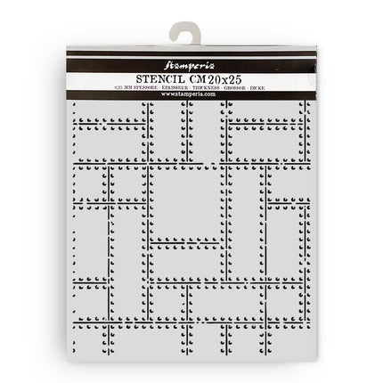 Thick stencil cm 20X25 - A new Beginning metal plates