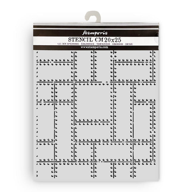 Thick stencil cm 20X25 - A new Beginning metal plates