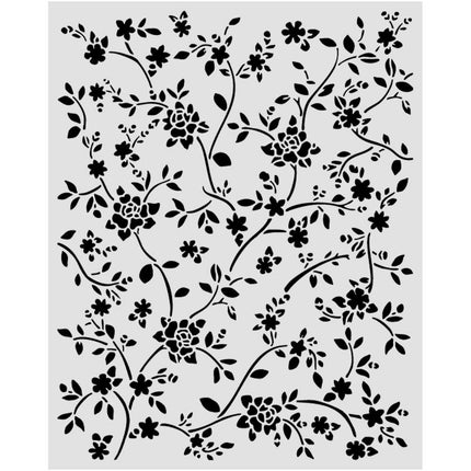 Cut laser stencil for Art and Craft cm 20X25 - All Around ramage