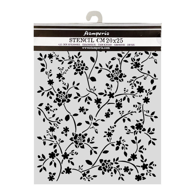 Cut laser stencil for Art and Craft cm 20X25 - All Around ramage