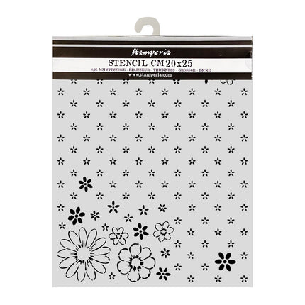 Cut laser stencil for Art and Craft cm 20X25 - Cozy Family Together pattern