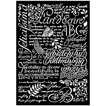 Big stencil A3 - Writings