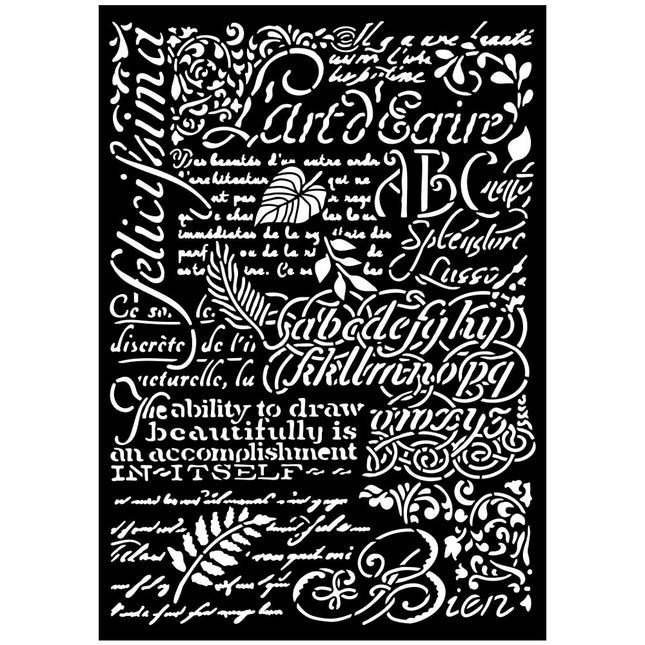 Big stencil A3 - Writings