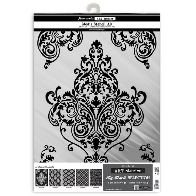Big Stencil Selection 5 pcs