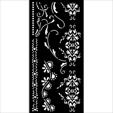 Thick stencil cm 12X25 - Old Lace borders