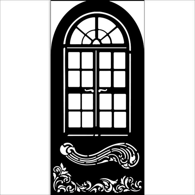 Thick stencil cm 12X25 - Masquerade window