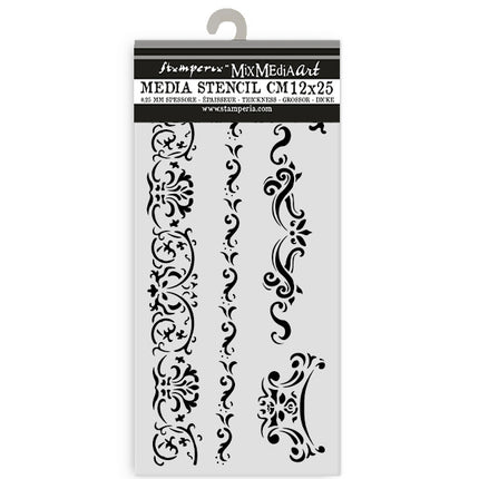 Thick stencil cm 12X25 - Venice City of Art borders