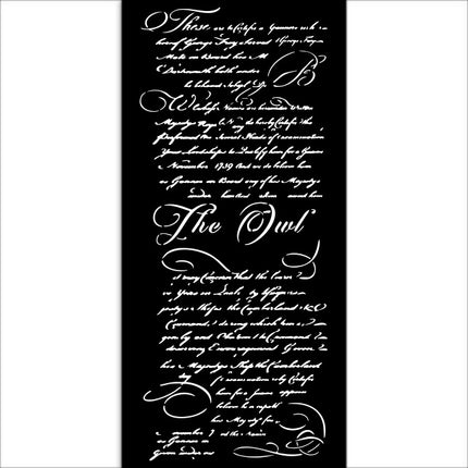 Thick stencil cm 12X25 - The Owl's House letter