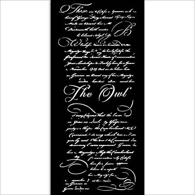 Thick stencil cm 12X25 - The Owl's House letter