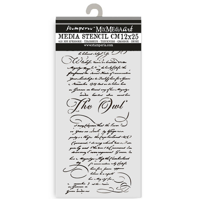 Thick stencil cm 12X25 - The Owl's House letter