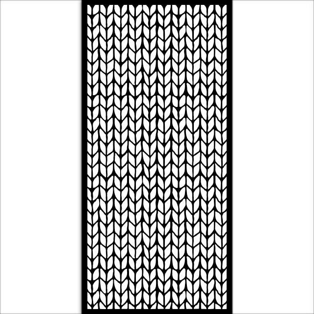Thick stencil cm 12X25 - Whispering woods knitting pattern