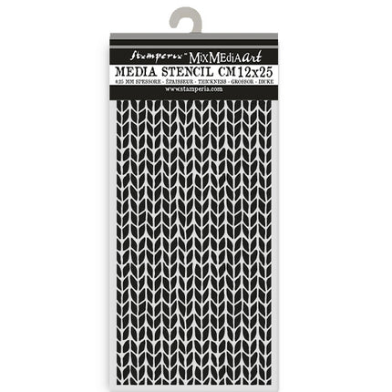 Thick stencil cm 12X25 - Whispering woods knitting pattern