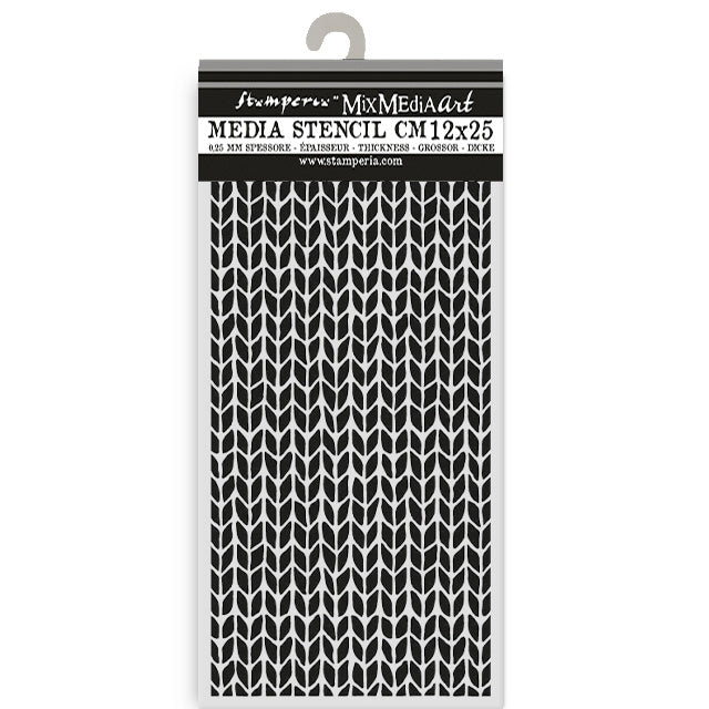 Thick stencil cm 12X25 - Whispering woods knitting pattern