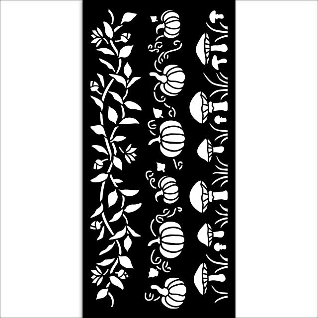 Thick stencil cm 12X25 - Whispering woods 3 stripes